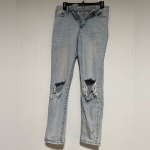 Distressed Light Blue Women's Jeans
